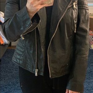 Barney’s Original Real Leather Moto Jacket